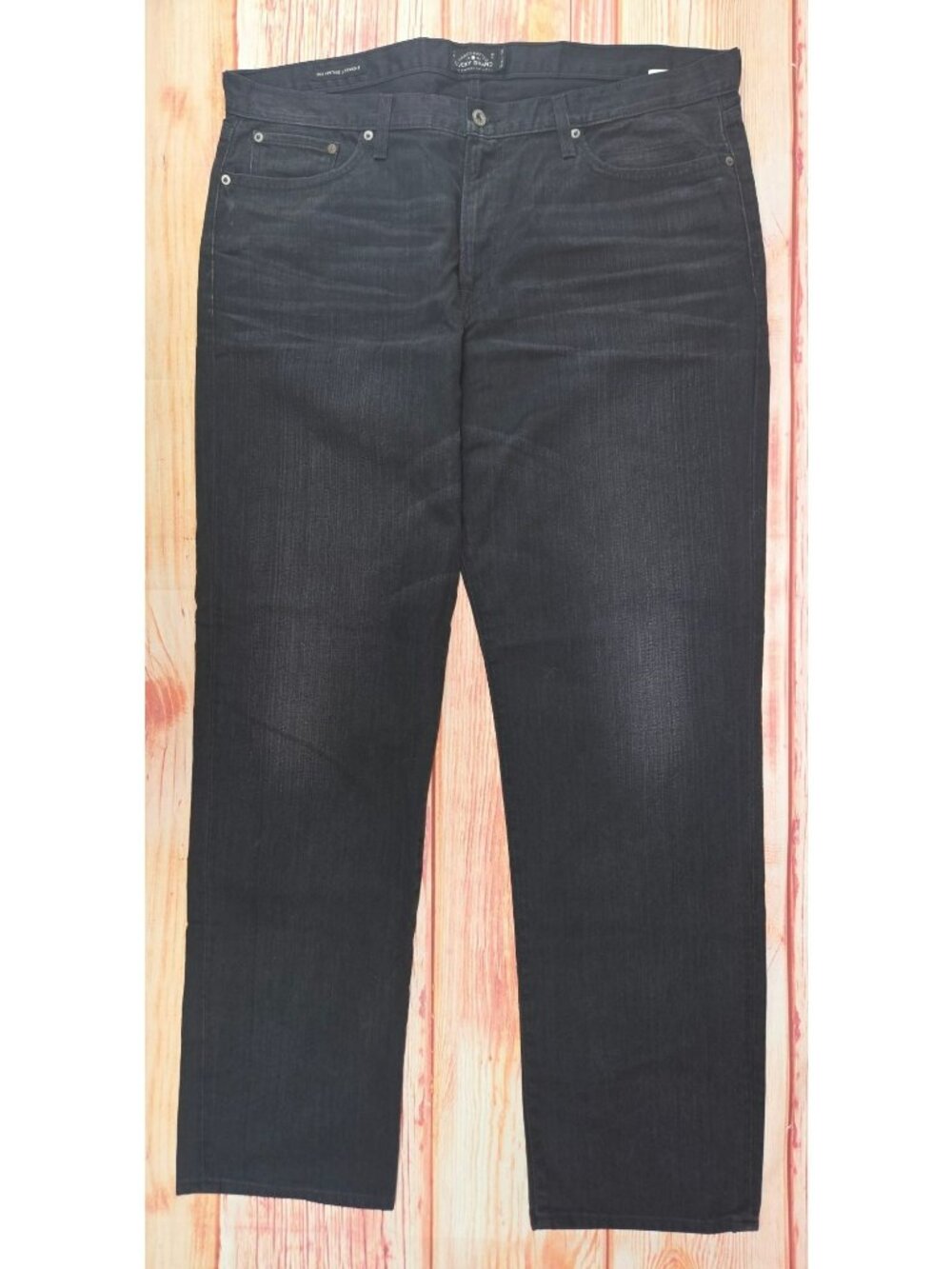 Lucky Brand 363 Vintage Mens Straight Black Jeans Size 40x34 Handcrafted